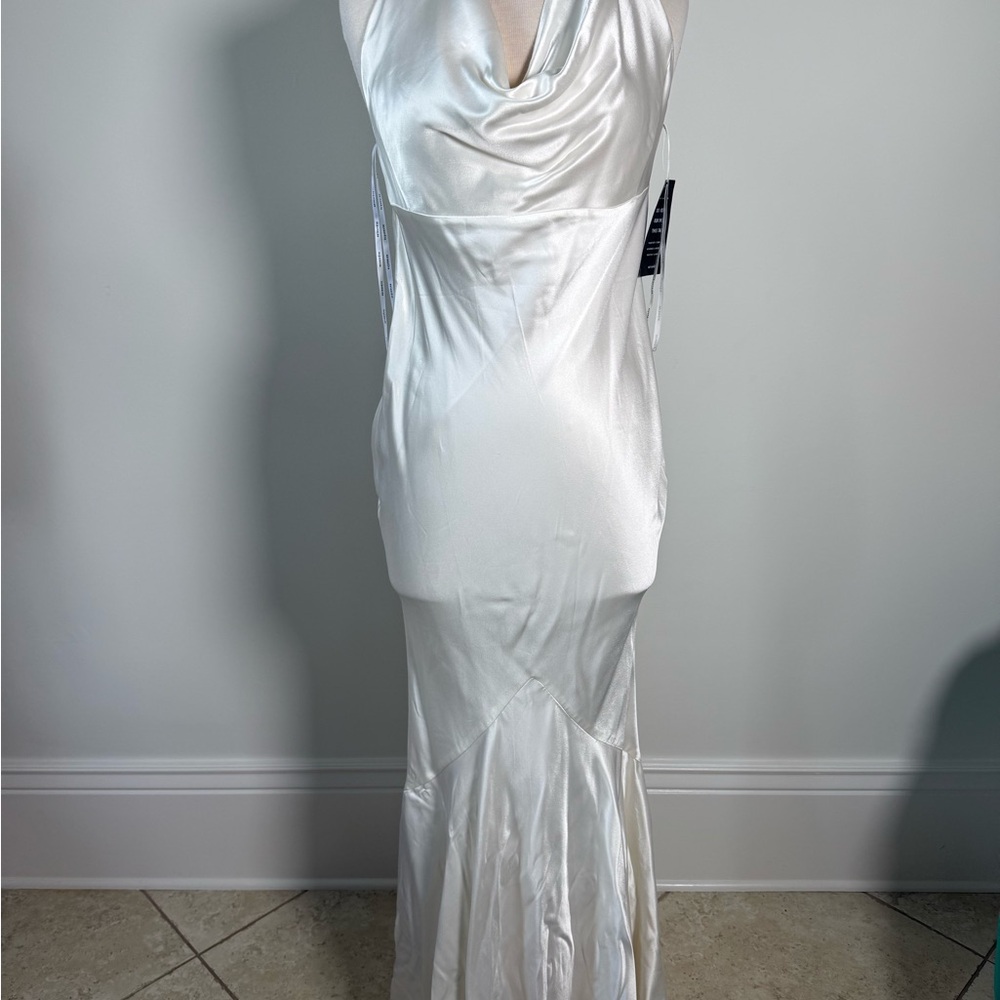 Retrofete White Satin Maxi Dress - Picture 2 of 5